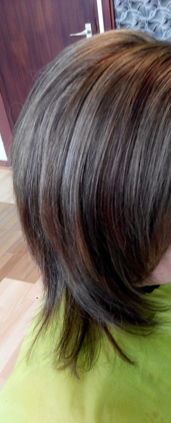 Na: donkere laagjescoupe met fijne highlights
